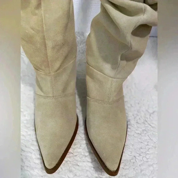 Chinese Laundy Winner Dusty Beige Suede
Pointed Toe Slouch Boots Size 8 - Picture 5 of 12